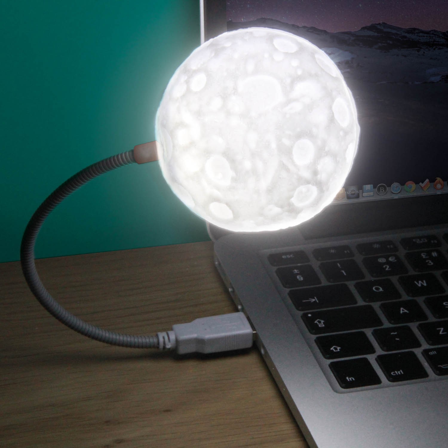 Lampada USB Luna Piena - Moon Light - Idee Regalo Maipiusenza